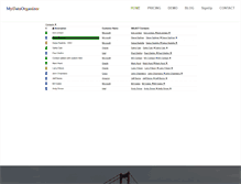 Tablet Screenshot of mydataorganizer.com
